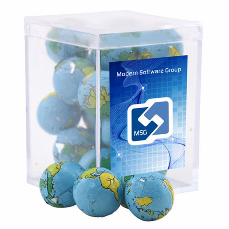 Acrylic Box with Chocolate Globes