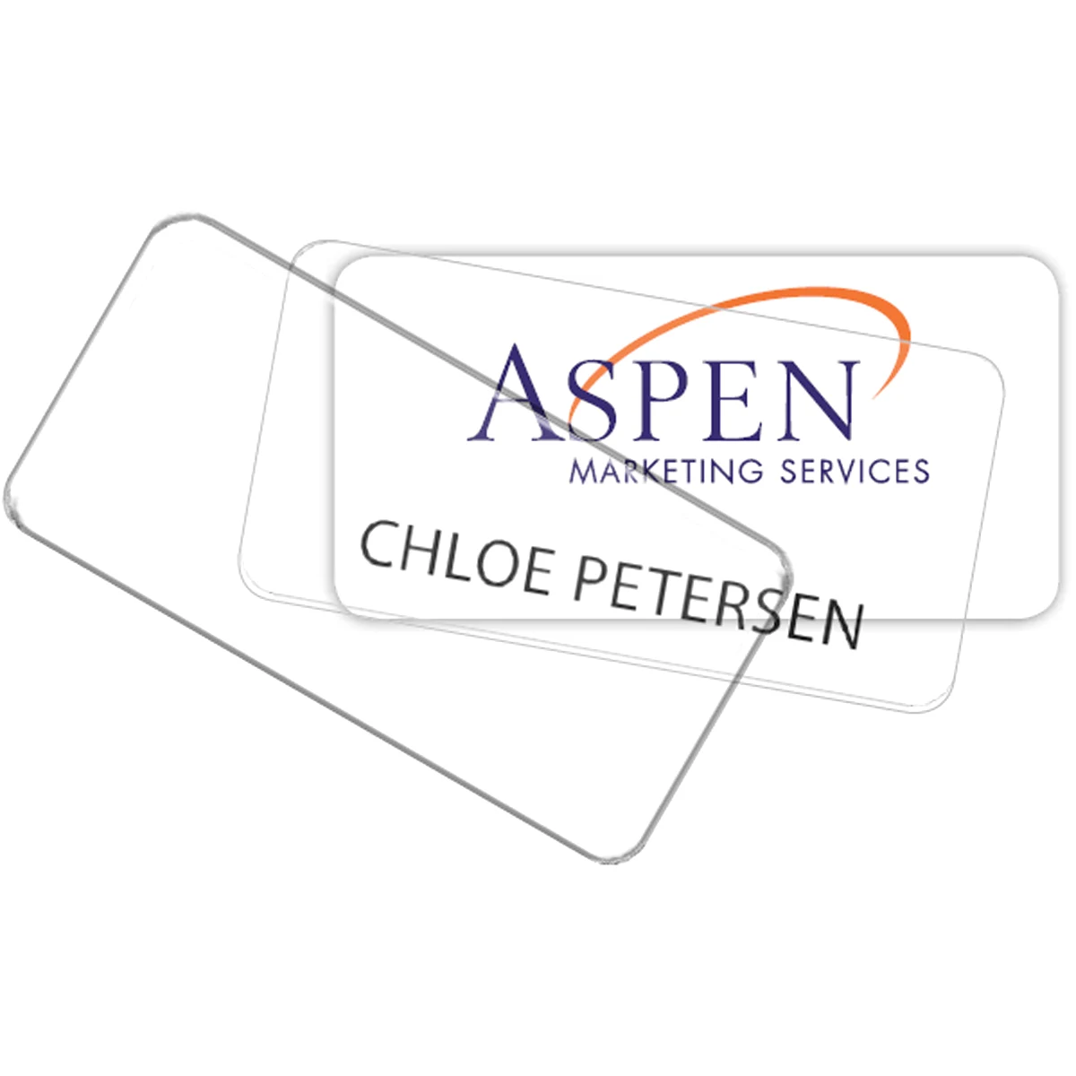 Complete Click-It Reusable Name Badge (Standard Size 1-1/2" x 3") 1