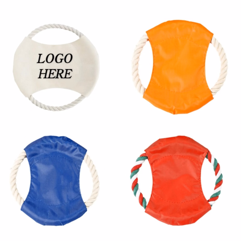 Pet Flying Disc Toy With Cotton Rope