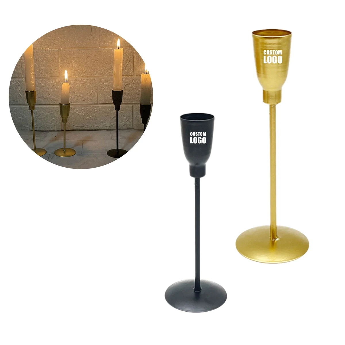 MOQ 10 pcs Iron Candle Holder 1
