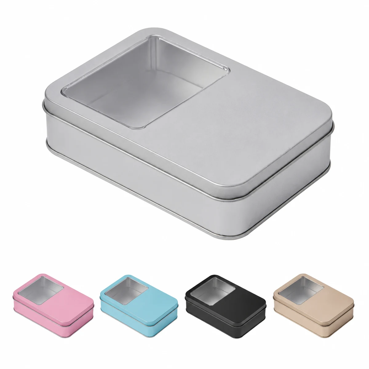 Quadrate Tin Container 1
