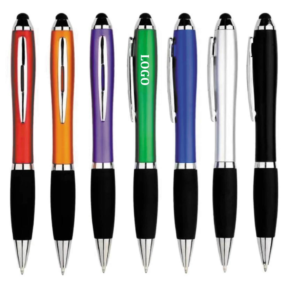 Factory Custom Logo Gift Promotional Business Ball Pens with Soft Rubber 1