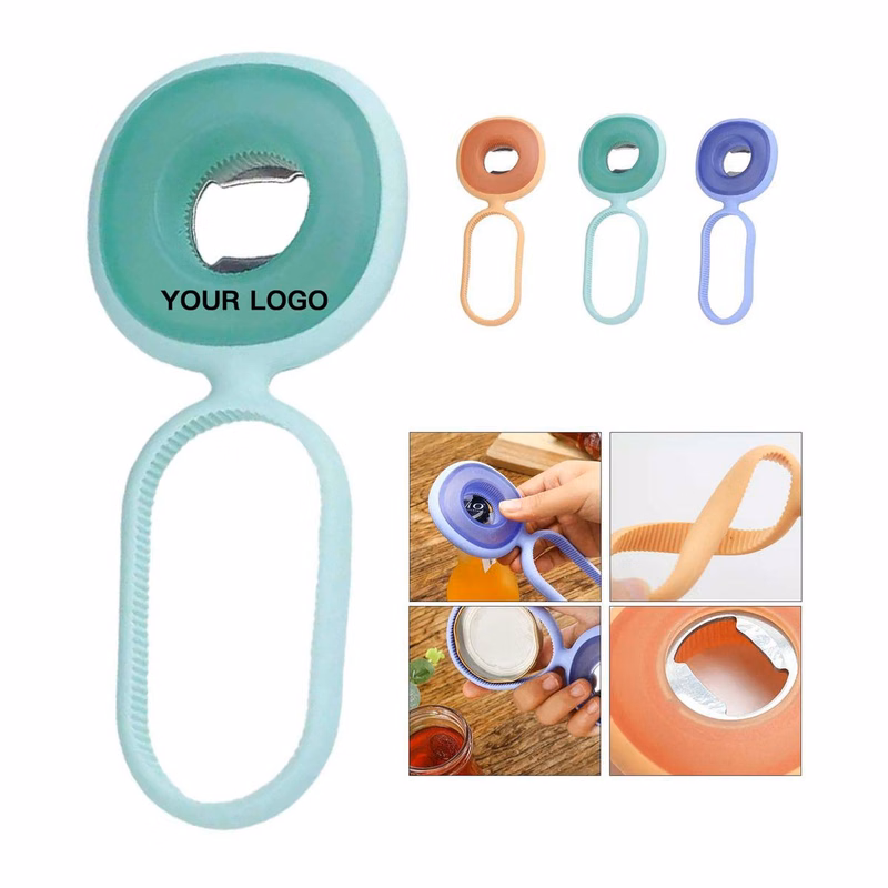 Three in One Bottle Opener with Silicone Grip