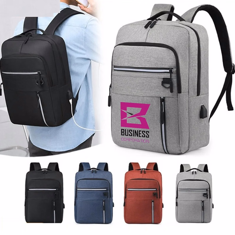 In Stock Large USB Charging Business Laptop Backpack