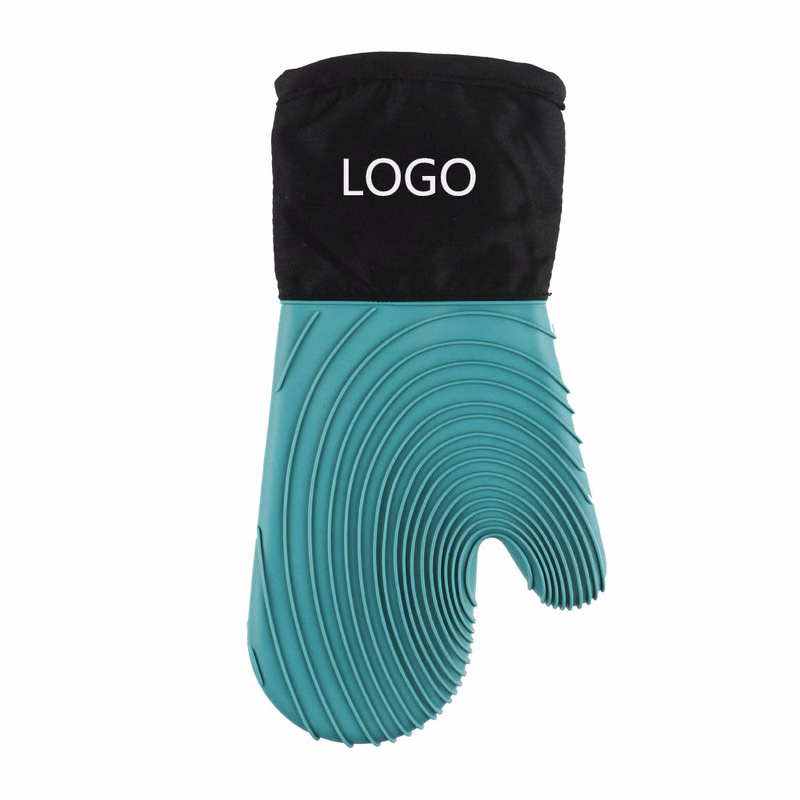 Thick Cotton Non-Slip Waterproof Silicone Insulation Oven Gloves