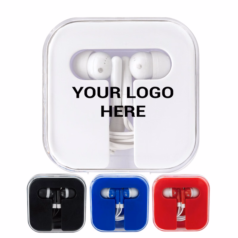 Ear Phones In Protective Travel Case