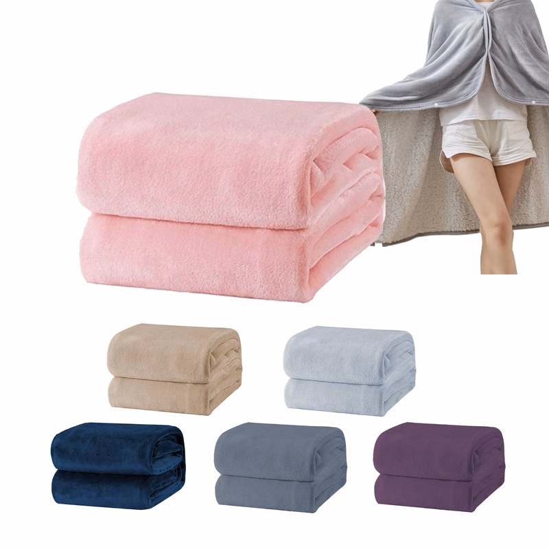 MOQ 30 Children's Warm  Portable Blanket Shawl 39.5"L x 27.5"W