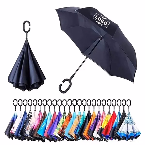 Windproof Double Layer Type C Umbrella