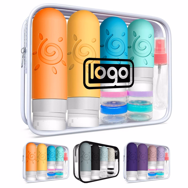 17 Pack Leakproof Silicone Travel Bottles Set