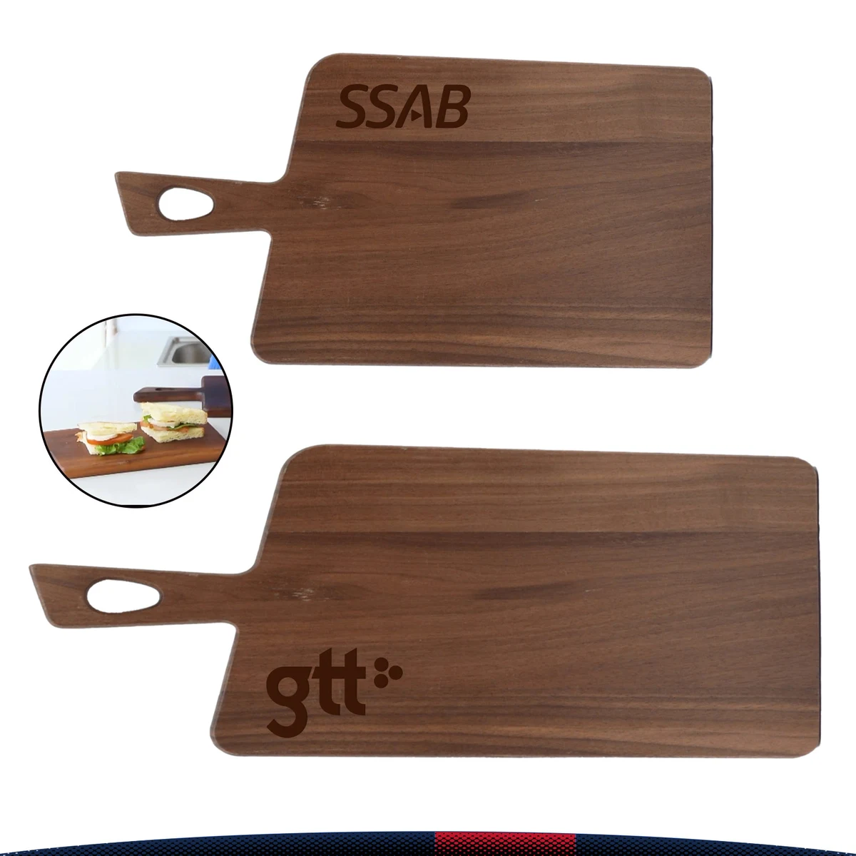 Edran Black Walnut Wood Cutting Board 1
