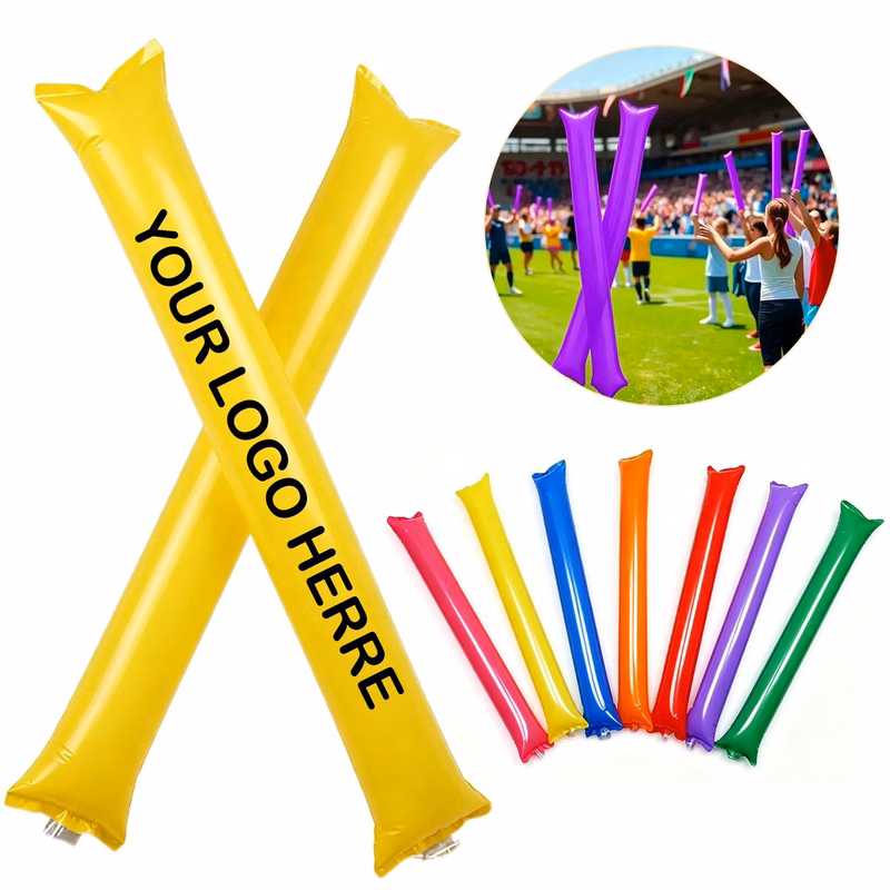 23.6"X3.9" Custom Inflatable Thunder Cheering Sticks MOQ 50