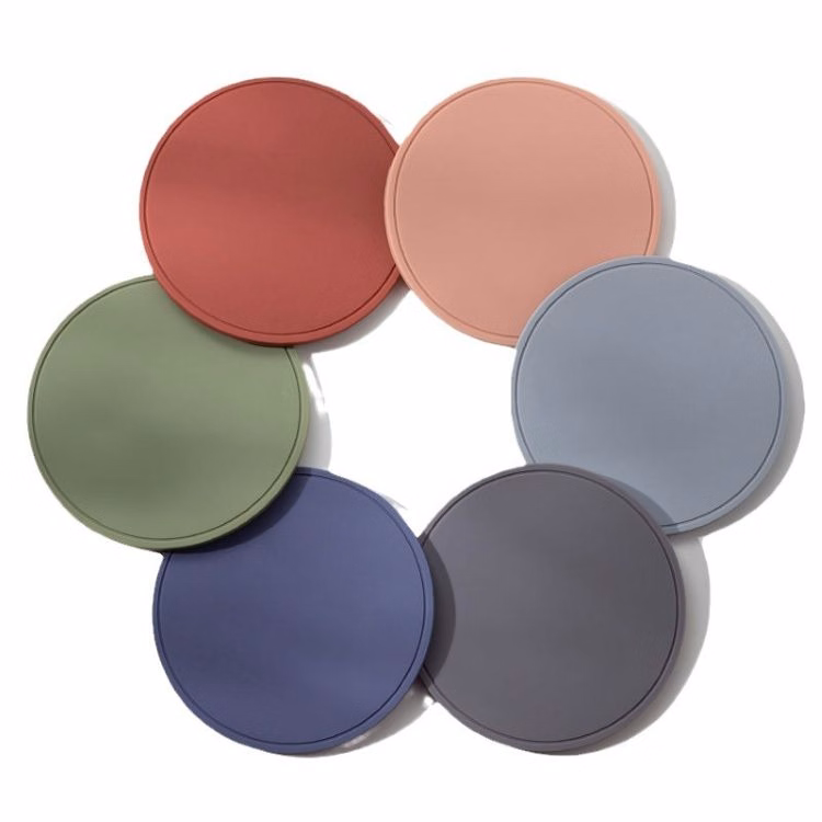 Anti Slip 10cm Round Silicone Hot Pad