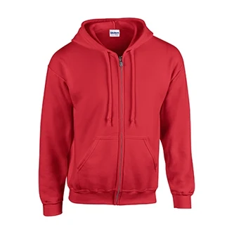 Embroidered G18600 50/50 Colored Full-Zip Hooded Sweatshirt, custom hoodie or sweatshirt with logo imprint 1