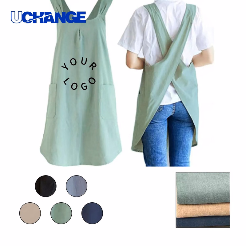 Cotton Linen Apron for Daily Household Tasks