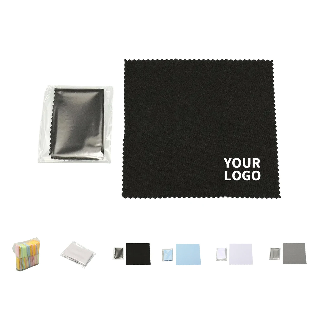 Microfiber Lens Cleaning Cloth With PVC Case 5.9" x 5.9" 1