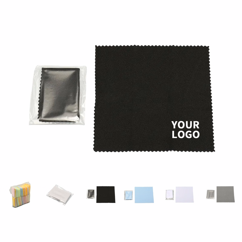 Microfiber Lens Cleaning Cloth With PVC Case 5.9" x 5.9"