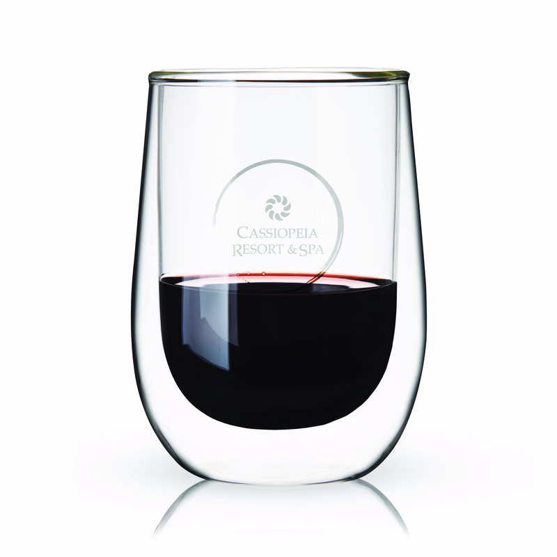 True® Double Walled Wine Glass, set of 2