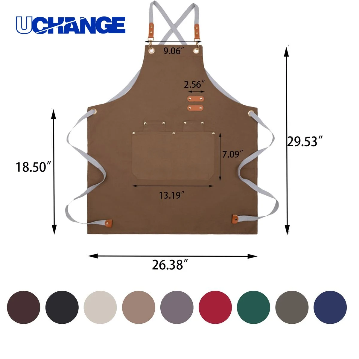 Cotton Canvas Apron for Cooking Gardening 1