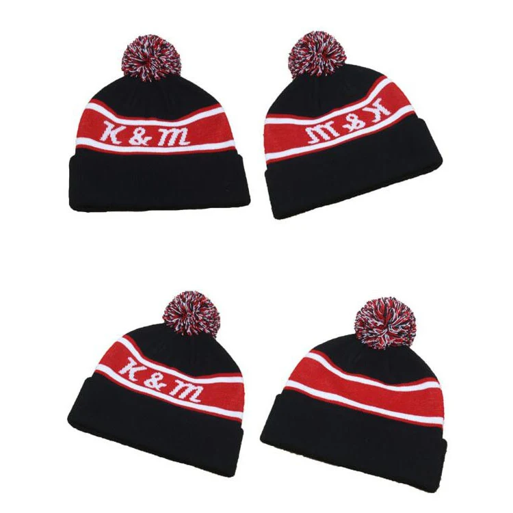 Knit Pom Beanie Hat 1