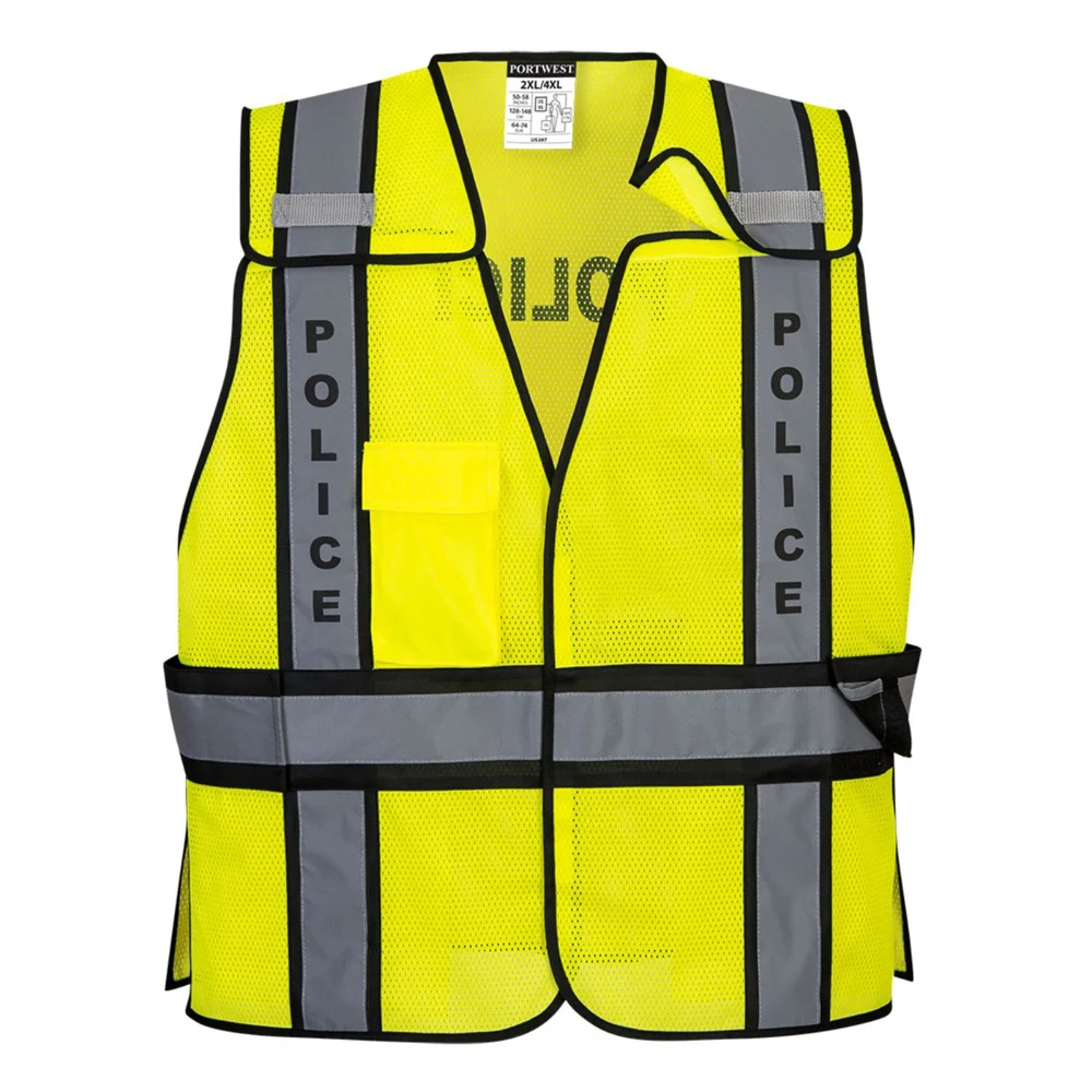 PORTWEST® Class 2 Hi-Vis Public Safety Vest w/ 5-Point Breakaway 1