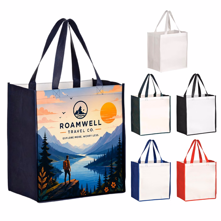 Avalon Full Color Laminated Shopper Tote
