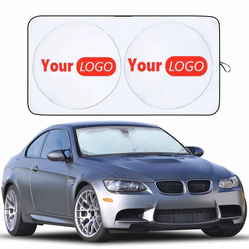 Custom Logo Portable Foldable Car Vehicle Window Sunshade