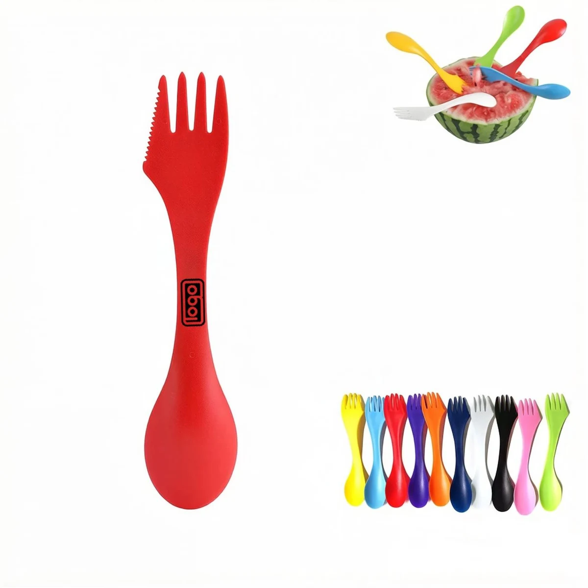 3-in-1 Plastic Camping Spork 1