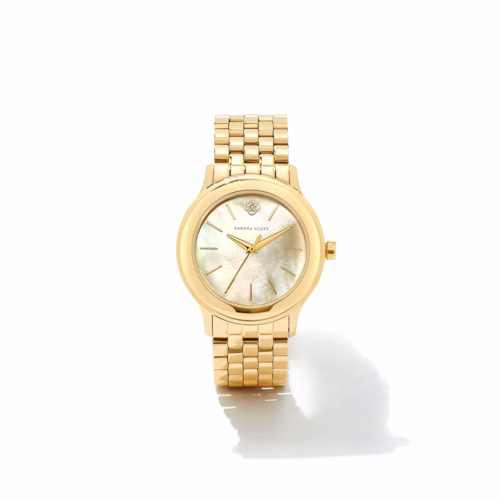 Kendra Scott Alex Gold Tone Stainless Steel 35mm Watch