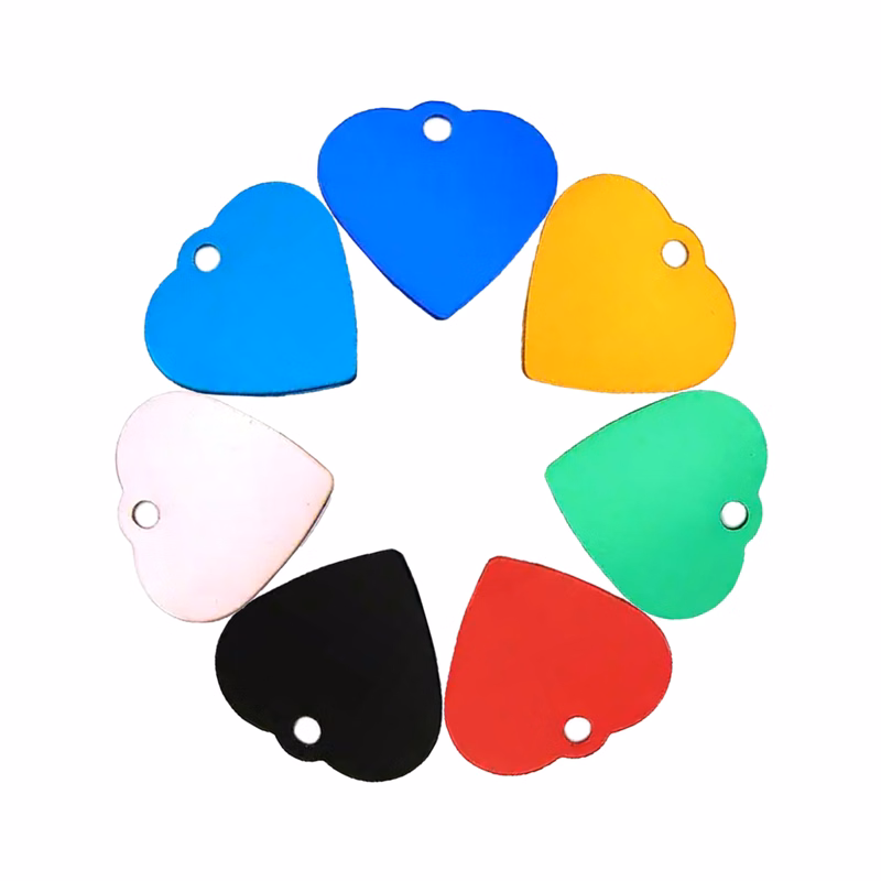 Heart Shape Aluminum Pet Tag