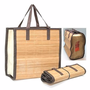 Bamboo Grocery Tote Bag - 6" x 8" x 4"