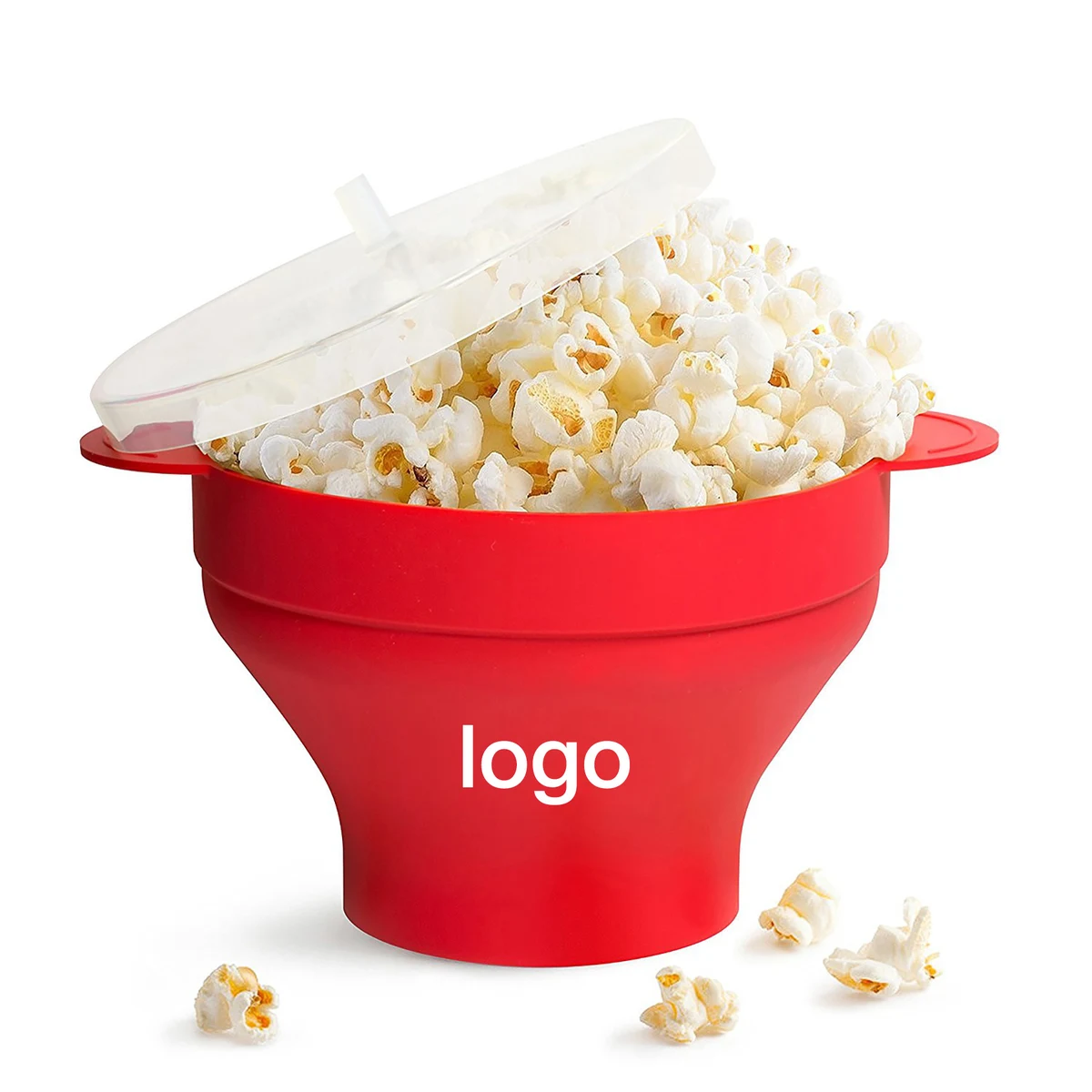 Collapsible Microwaveable Silicone Popcorn Popper 1