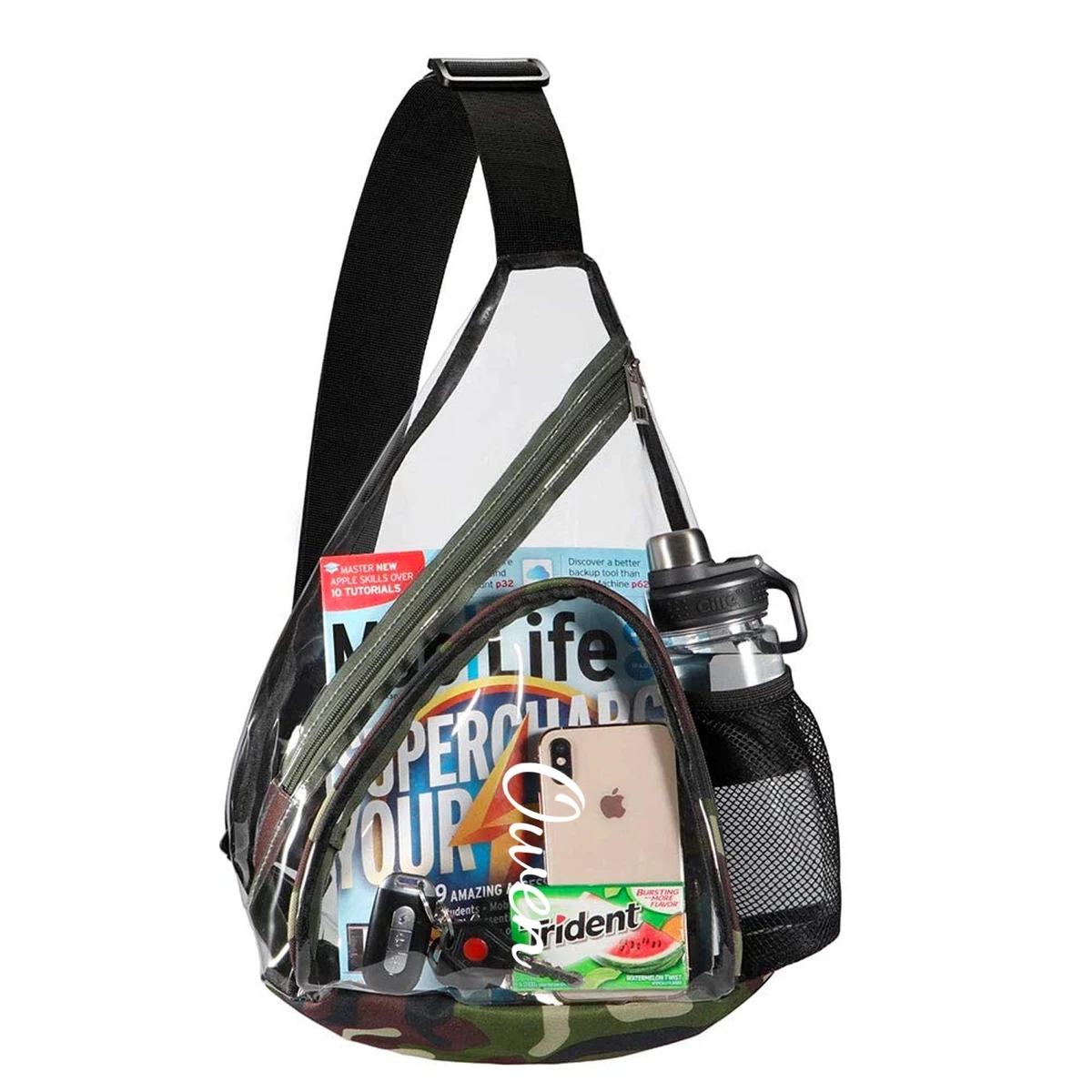 Transparent PVC Waterproof Crossbody Bag 1