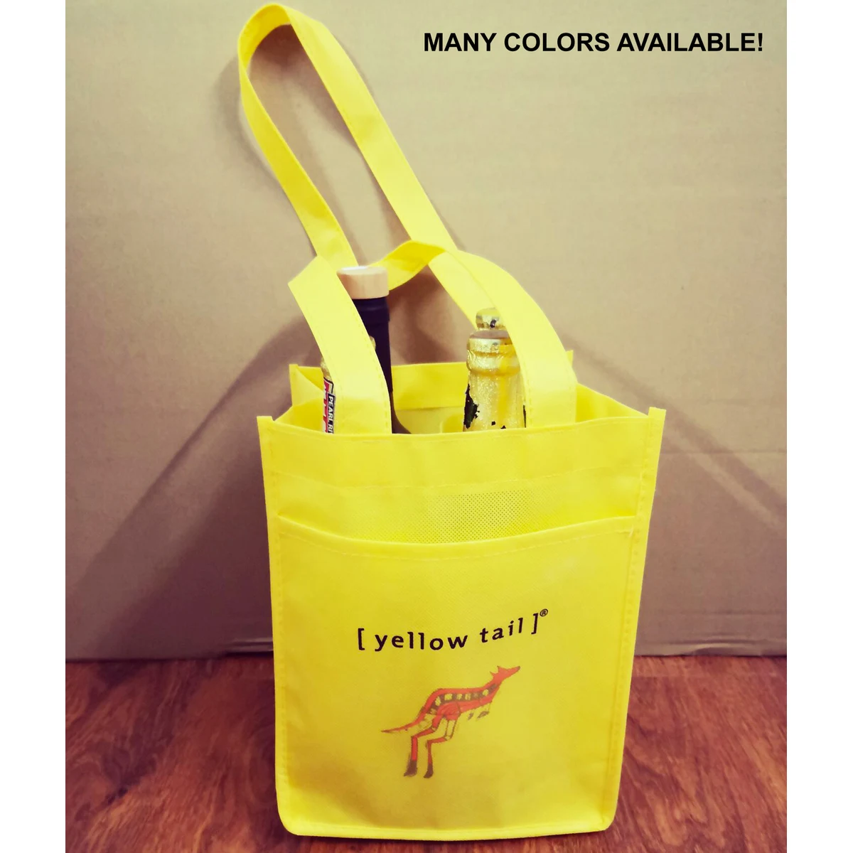 Tuscany Wine Bag - 4 Bottles Tote With Pocket 1