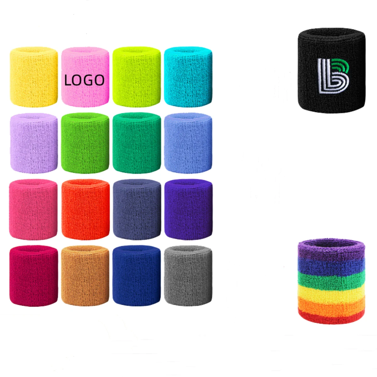 Athletic Towel Wristbands for Sport MOQ 50PCS 1