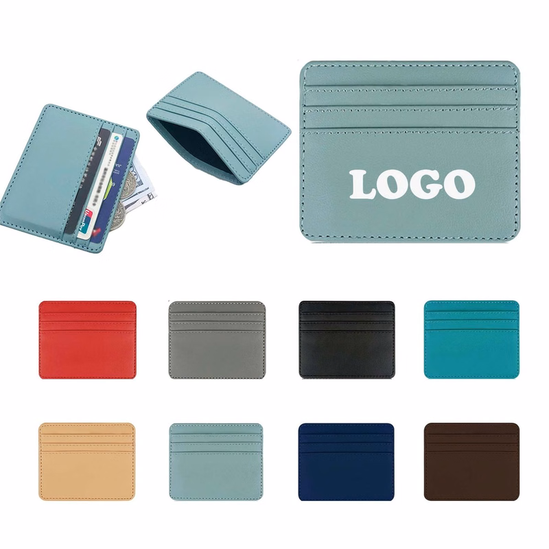 MOQ 20 Piece PU Leather Card Pouch