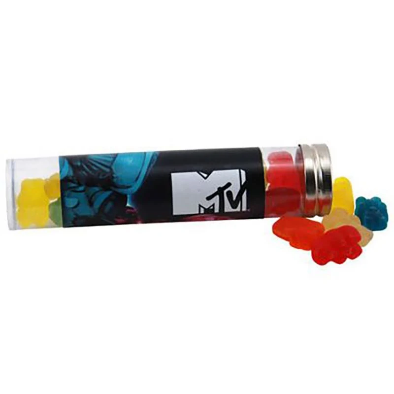 Clever Candy Large 6" Candy Tube with Gummy Bears 1