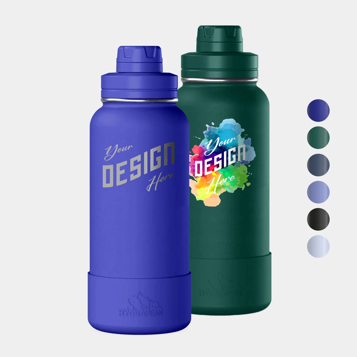 32 oz Hydrapeak® Stainless Steel Insulated Sport Water Bottle w/ Chug Lid, custom water bottle with logo imprint 1