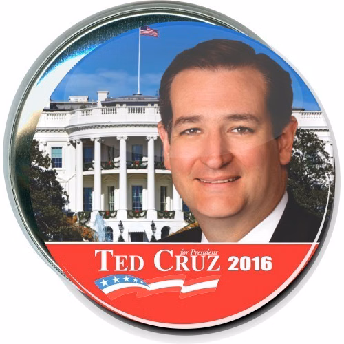 Carson, President 2016, American Flag, Political Button