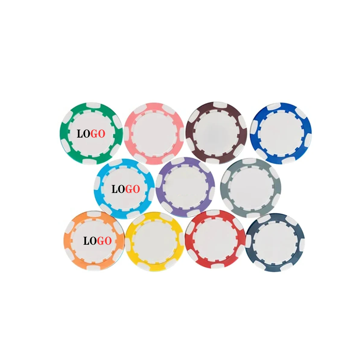 Full Color Poker Chips Game Currency 1