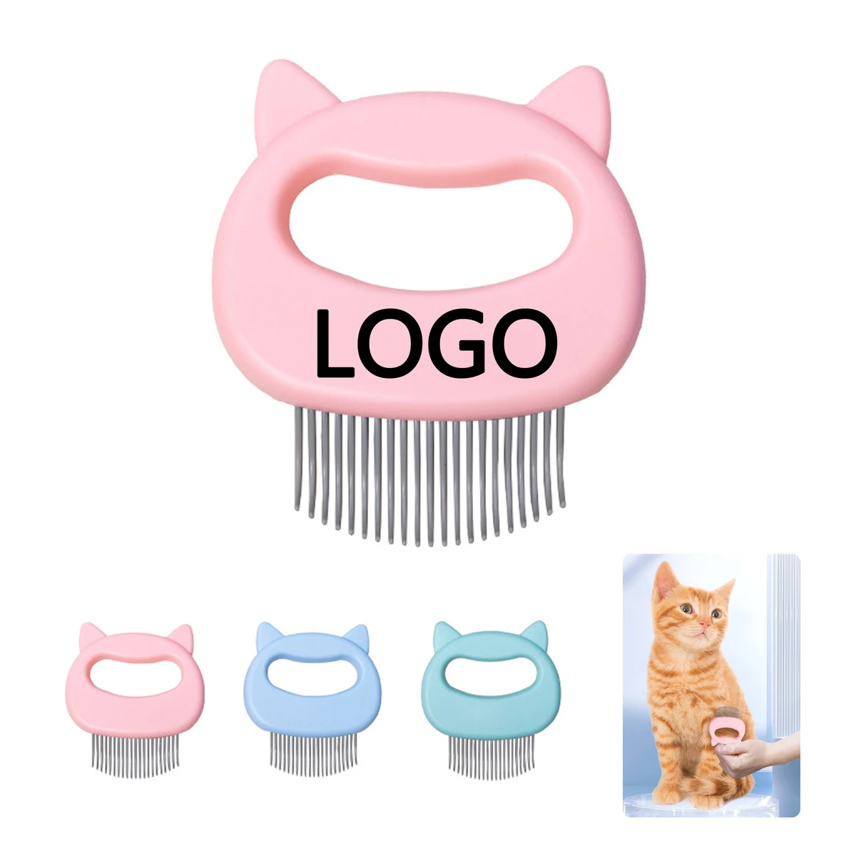 Pet Hair Removal Comb Shell Shape Cat Dog 1