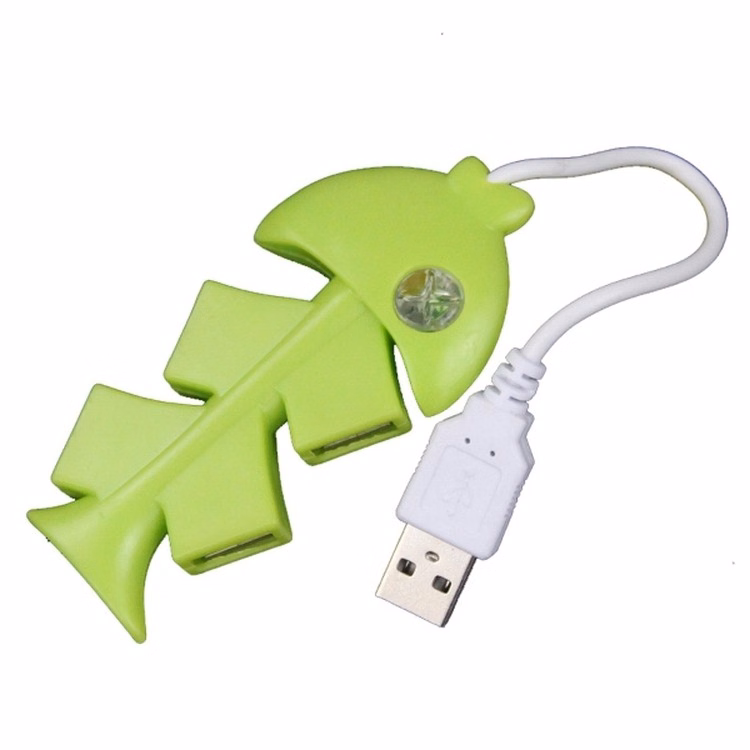 Fish Style USB 2.0 High Speed 4-Port HUB Sharing Switch