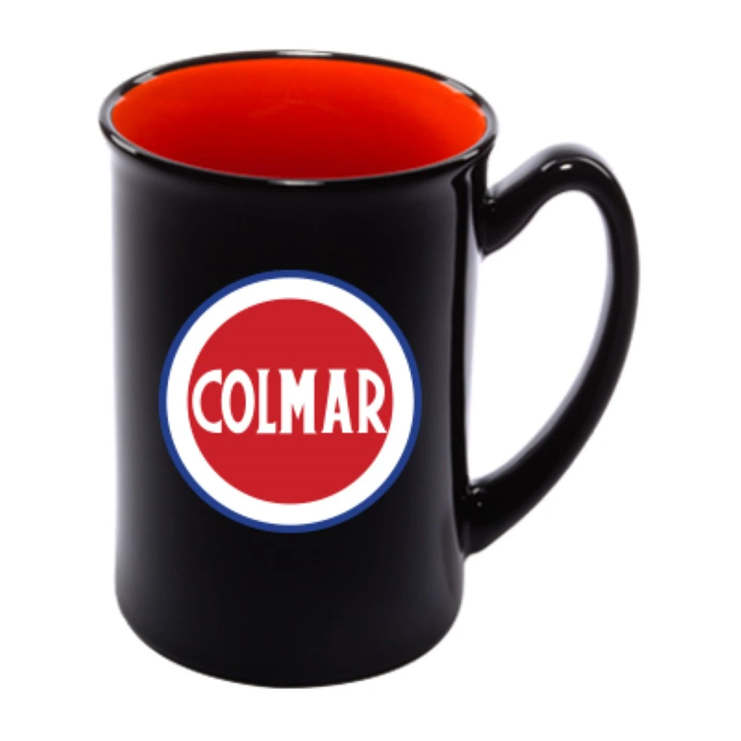 16 oz Marco 2-tone Black Exterio and Orange Interior Mug 1