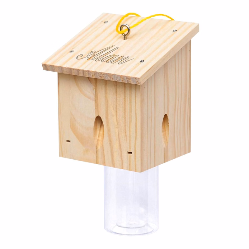 Durable And usful Carpenter Wood Bee Trap Cabin Outside