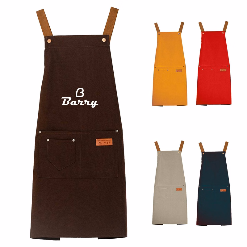 Household kitchen waterproof canvas apron