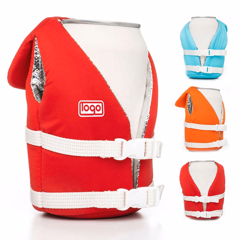 Life Vest Beverage Can Insulated Cooler Sleeve