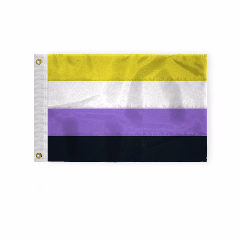 1ply Non-Binary Pride Deluxe Flag (Printed)