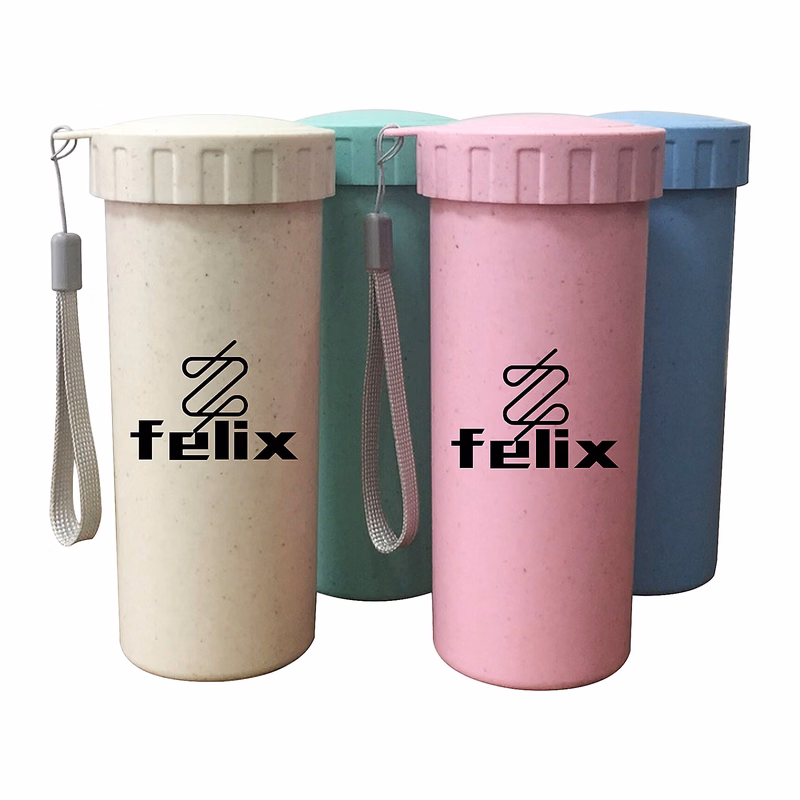 13 Oz. Eco-friendly Wheat Straw Reusable Drinking Cup