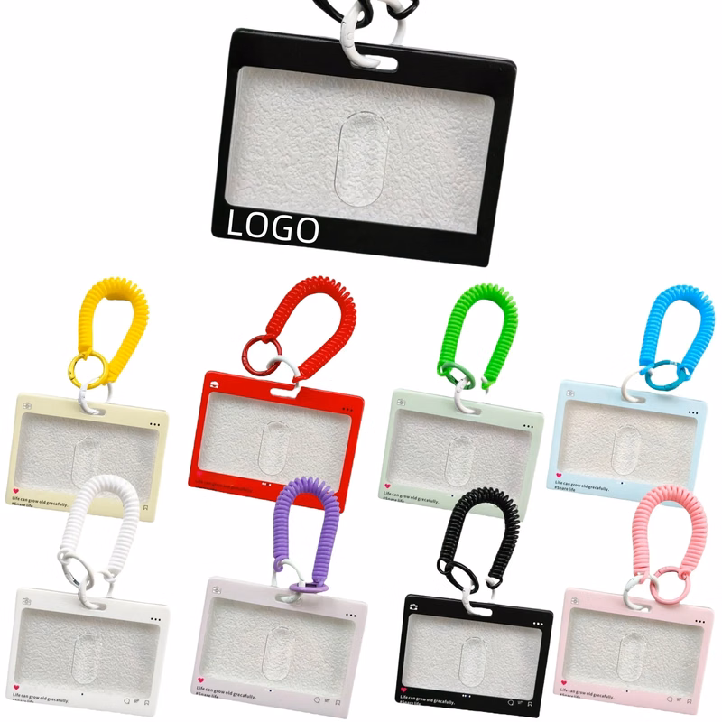 Acrylic Card Holder Keychain