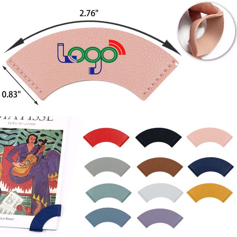 Visible Curved Leather Bookmark