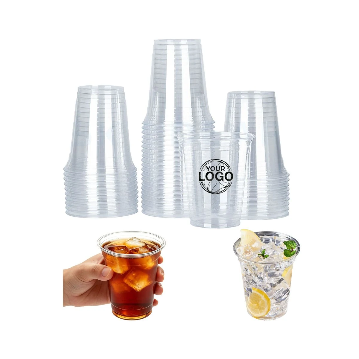 12 oz Clear Plastic Drink Cup 1